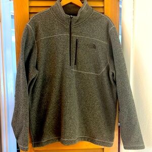 THE NORTH FACE Men’s Fleece Sweater 1/4 Zip Grey Size XXL